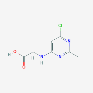 molecular formula C8H10ClN3O2 B1479211 (6-Chloro-2-methylpyrimidin-4-yl)alanine CAS No. 2089698-05-3