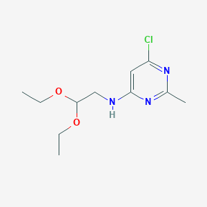 6-chloro-N-(2,2-diethoxyethyl)-2-methylpyrimidin-4-amine