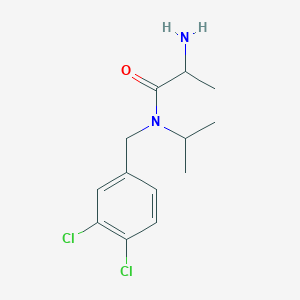 2-amino-N-[(3,4-dichlorophenyl)methyl]-N-propan-2-ylpropanamide