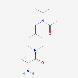 N-[[1-(2-aminopropanoyl)piperidin-4-yl]methyl]-N-propan-2-ylacetamide