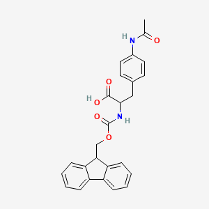 (S)-2-((((9H-Fluoren-9-yl)methoxy)carbonyl)-amino)-3-(4-acetamidophenyl)propanoic acid