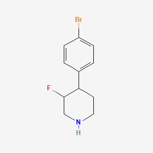 4-(4-Bromophenyl)-3-fluoropiperidine