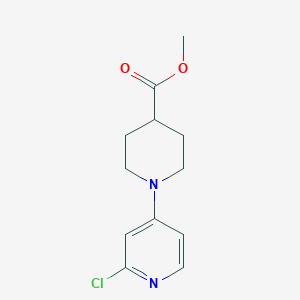 molecular formula C12H15ClN2O2 B1479227 Methyl 1-(2-chloropyridin-4-yl)piperidine-4-carboxylate CAS No. 1289262-40-3
