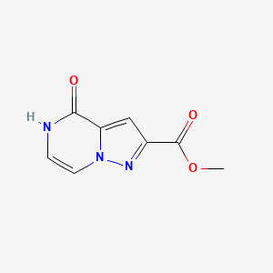 molecular formula C8H7N3O3 B1479228 Methyl 4-oxo-4,5-dihydropyrazolo[1,5-a]pyrazine-2-carboxylate CAS No. 2098112-50-4