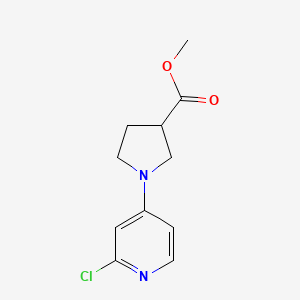 molecular formula C11H13ClN2O2 B1479229 Methyl 1-(2-chloropyridin-4-yl)pyrrolidine-3-carboxylate CAS No. 1289078-10-9