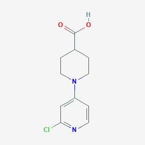 molecular formula C11H13ClN2O2 B1479230 1-(2-氯吡啶-4-基)哌啶-4-羧酸 CAS No. 1880723-02-3