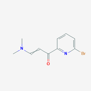 molecular formula C10H11BrN2O B14792321 1-(6-bromopyridin-2-yl)-3-(dimethylamino)prop-2-en-1-one 