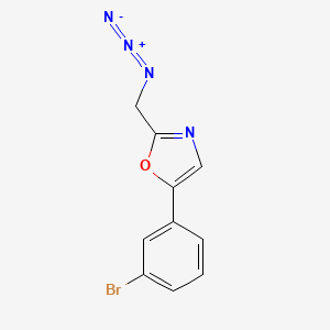 molecular formula C10H7BrN4O B1479233 2-(Azidomethyl)-5-(3-bromophenyl)oxazole CAS No. 2089534-22-3