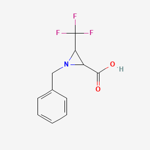 (2S,3S)-1-Benzyl-3-(trifluoromethyl)aziridine-2-carboxylic acid