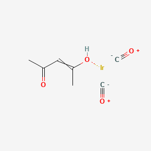 molecular formula C7H8IrO4 B14792365 Carbon monoxide;4-hydroxypent-3-en-2-one;iridium 