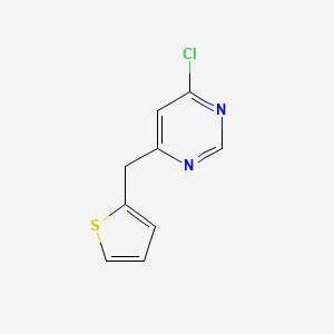 molecular formula C9H7ClN2S B1479238 4-氯-6-(噻吩-2-基甲基)嘧啶 CAS No. 2090254-30-9