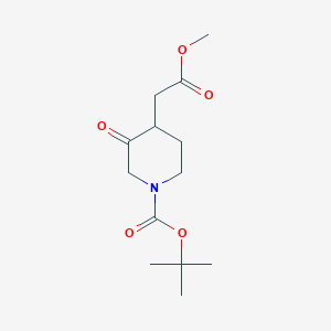 Tert-butyl 4-(2-methoxy-2-oxoethyl)-3-oxopiperidine-1-carboxylate