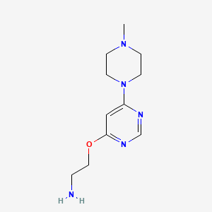 2-((6-(4-Methylpiperazin-1-yl)pyrimidin-4-yl)oxy)ethan-1-amine