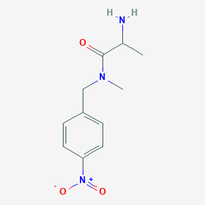 2-amino-N-methyl-N-[(4-nitrophenyl)methyl]propanamide