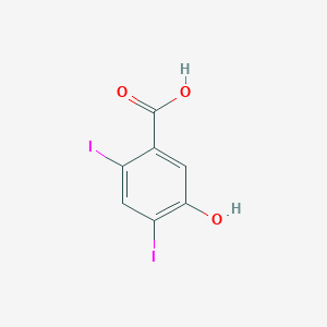 5-Hydroxy-2,4-diiodobenzoic acid