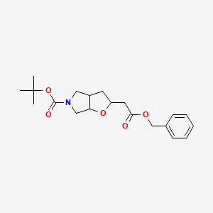 rel-tert-Butyl (3aR,6aR)-2-(2-(benzyloxy)-2-oxoethyl)hexahydro-5H-furo[2,3-c]pyrrole-5-carboxylate