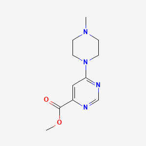 molecular formula C11H16N4O2 B1479248 Methyl 6-(4-methylpiperazin-1-yl)pyrimidine-4-carboxylate CAS No. 2098091-28-0