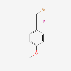 molecular formula C10H12BrFO B1479252 1-(1-Bromo-2-fluoropropan-2-yl)-4-methoxybenzene CAS No. 2090277-88-4