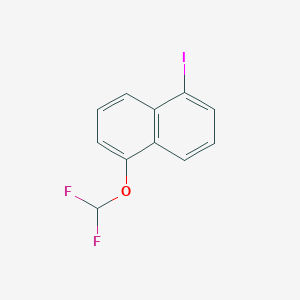 molecular formula C11H7F2IO B14792521 1-(Difluoromethoxy)-5-iodonaphthalene 