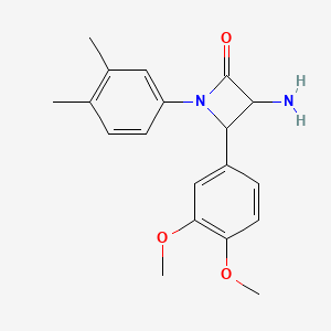 3-Amino-4-(3,4-dimethoxyphenyl)-1-(3,4-dimethylphenyl)azetidin-2-one