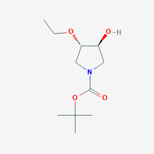 tert-Butyl (3S,4S)-3-ethoxy-4-hydroxypyrrolidine-1-carboxylate