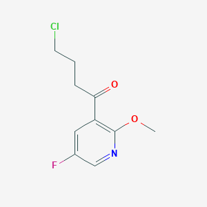 4-Chloro-1-(5-fluoro-2-methoxypyridin-3-yl)butan-1-one