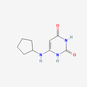 molecular formula C9H13N3O2 B1479256 6-(cyclopentylamino)pyrimidine-2,4(1H,3H)-dione CAS No. 1933655-25-4