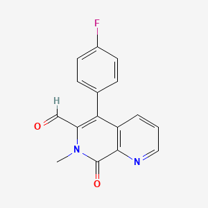 5-(4-Fluoro-phenyl)-7-methyl-8-oxo-7,8-dihydro-[1,7]naphthyridine-6-carbaldehyde