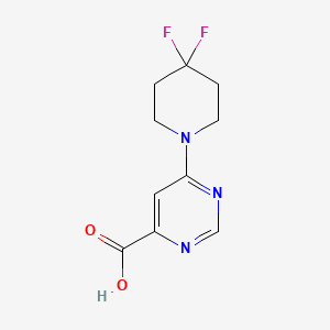 molecular formula C10H11F2N3O2 B1479261 6-(4,4-Difluoropiperidin-1-yl)pyrimidine-4-carboxylic acid CAS No. 2006966-81-8