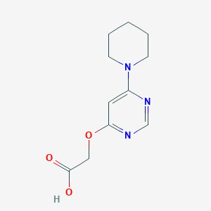 2-((6-(Piperidin-1-yl)pyrimidin-4-yl)oxy)acetic acid