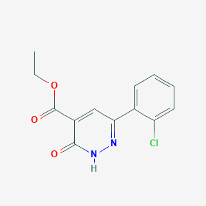 molecular formula C13H11ClN2O3 B1479265 Ethyl 6-(2-chlorophenyl)-3-oxo-2,3-dihydropyridazine-4-carboxylate CAS No. 2098117-83-8