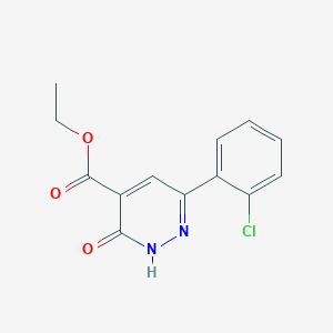 molecular formula C13H11ClN2O3 B1479265 6-(2-クロロフェニル)-3-オキソ-2,3-ジヒドロピリダジン-4-カルボン酸エチル CAS No. 2098117-83-8