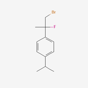 molecular formula C12H16BrF B1479266 1-(1-Bromo-2-fluoropropan-2-yl)-4-isopropylbenzene CAS No. 2097964-09-3