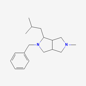 molecular formula C18H28N2 B1479267 2-Benzyl-1-isobutyl-5-methyloctahydropyrrolo[3,4-c]pyrrole CAS No. 2098005-15-1