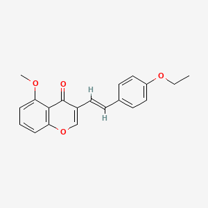 molecular formula C20H18O4 B14792711 (E)-3-(4-Ethoxystyryl)-5-methoxy-4H-chromen-4-one 