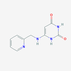 molecular formula C10H10N4O2 B1479272 6-((pyridin-2-ylmethyl)amino)pyrimidine-2,4(1H,3H)-dione CAS No. 2090414-37-0