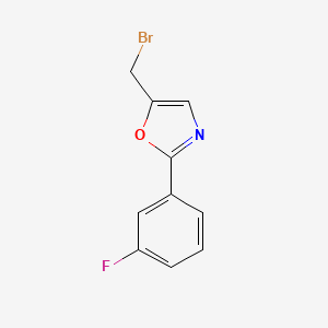5-(Bromomethyl)-2-(3-fluorophenyl)oxazole