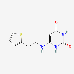 molecular formula C10H11N3O2S B1479277 6-((2-(噻吩-2-基)乙基)氨基)嘧啶-2,4(1H,3H)-二酮 CAS No. 2007176-39-6