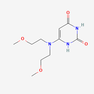 molecular formula C10H17N3O4 B1479278 6-(bis(2-methoxyethyl)amino)pyrimidine-2,4(1H,3H)-dione CAS No. 2098019-58-8