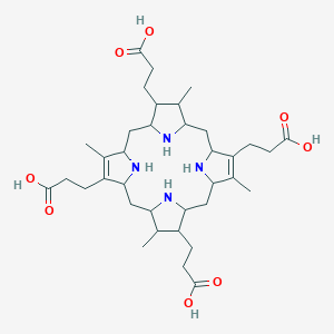 molecular formula C36H56N4O8 B14792788 3-[7,12,17-Tris(2-carboxyethyl)-3,8,13,18-tetramethyl-1,2,3,4,5,6,9,10,11,12,13,14,15,16,19,20,21,22,23,24-icosahydroporphyrin-2-yl]propanoic acid 