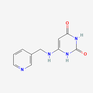molecular formula C10H10N4O2 B1479279 6-((pyridin-3-ylmethyl)amino)pyrimidine-2,4(1H,3H)-dione CAS No. 1995601-85-8