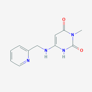 3-methyl-6-((pyridin-2-ylmethyl)amino)pyrimidine-2,4(1H,3H)-dione