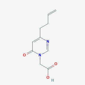2-(4-(but-3-en-1-yl)-6-oxopyrimidin-1(6H)-yl)acetic acid