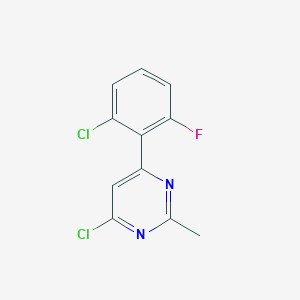 4-Chloro-6-(2-chloro-6-fluorophenyl)-2-methylpyrimidine