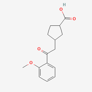 cis-3-[2-(2-Methoxyphenyl)-2-oxoethyl]-cyclopentane-1-carboxylic acid