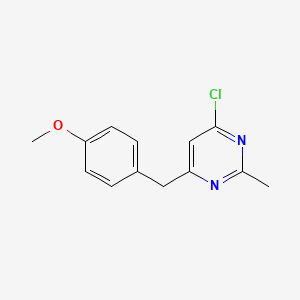 4-Chloro-6-(4-methoxybenzyl)-2-methylpyrimidine