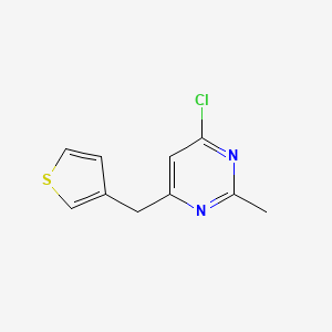 molecular formula C10H9ClN2S B1479296 4-Chloro-2-methyl-6-(thiophen-3-ylmethyl)pyrimidine CAS No. 2091250-70-1