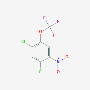 molecular formula C7H2Cl2F3NO3 B14792977 1,5-Dichloro-2-nitro-4-(trifluoromethoxy)benzene 