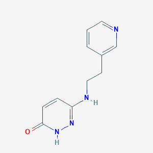 molecular formula C11H12N4O B1479302 6-((2-(Pyridin-3-yl)ethyl)amino)pyridazin-3-ol CAS No. 1999183-82-2