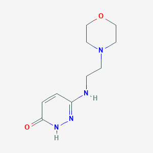 molecular formula C10H16N4O2 B1479304 6-((2-Morpholinoethyl)amino)pyridazin-3-ol CAS No. 1995632-95-5